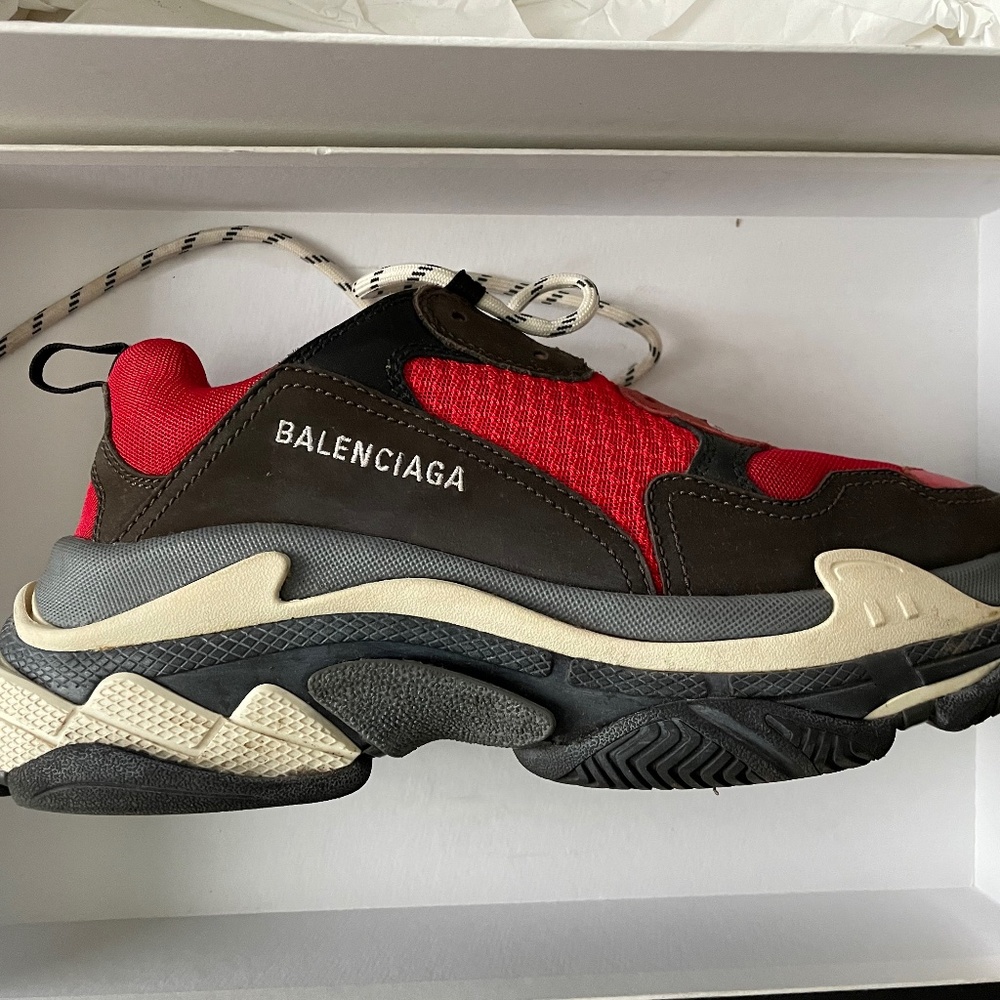 Men’s red balenciaga sneakers